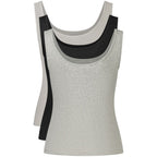 Calvin Klein Black Cotton Tank Tops