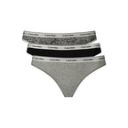 Calvin Klein Grey Cotton Womens Thong