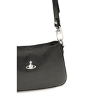 Vivienne Westwood Black Calf Leather Bos Taurus Shoulder Bag