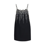 Valentino Garavani Black Wool Oves Aries Cocktail Dress