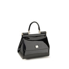 Dolce & Gabbana Black Calf Leather Bos Taurus Shoulder Bag