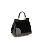 Dolce & Gabbana Black Calf Leather Bos Taurus Shoulder Bag