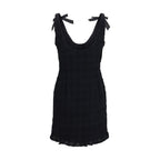 Alessandra Rich Black Cotton Casual Dress