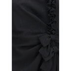Alessandra Rich Black Silk Cocktail Dress