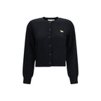 Maison Kitsuné Black Cotton Cardigan
