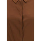 Ella Brown Silk Blouse