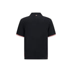 Thom Browne Black Cotton Polo Shirt