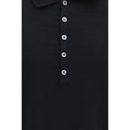 Thom Browne Black Cotton Polo Shirt