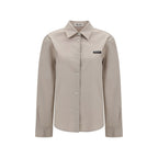 Miu Miu Gray Cotton Dress Shirt