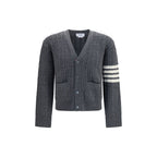 Thom Browne Gray Wool Oves Aries Cardigan