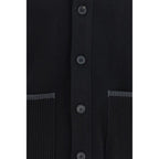 Thom Browne Black Wool Oves Aries Biker Jacket