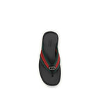 Gucci Black Nylon Flip-Flop Sandals