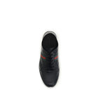 Gucci Black Calf Leather Bos Taurus Low Top Sneakers