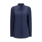 Ella Blue Silk Dress Shirt