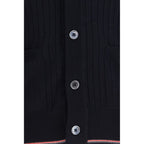 Thom Browne Blue Wool Oves Aries Cardigan