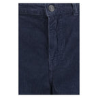 The Row Blue Cotton Casual Pants
