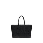 The Row Black Raffia Shoulder Bag