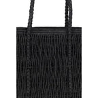 The Row Black Raffia Shoulder Bag