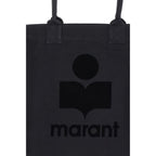 Isabel Marant Black Cotton Shoulder Bag