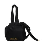 Patou Black Fabric Handbag