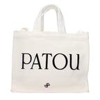 Patou White Cotton Handbag