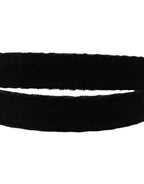 Dolce & Gabbana Men Black Velvet Gold Tone Metal Buckle Belt