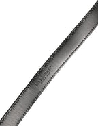 Dolce & Gabbana Black Canvas Leather Gold Metal Buckle Belt