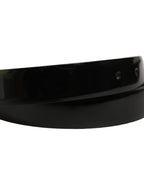 Dolce & Gabbana Black Classic Leather Gold Tone Buckle Belt