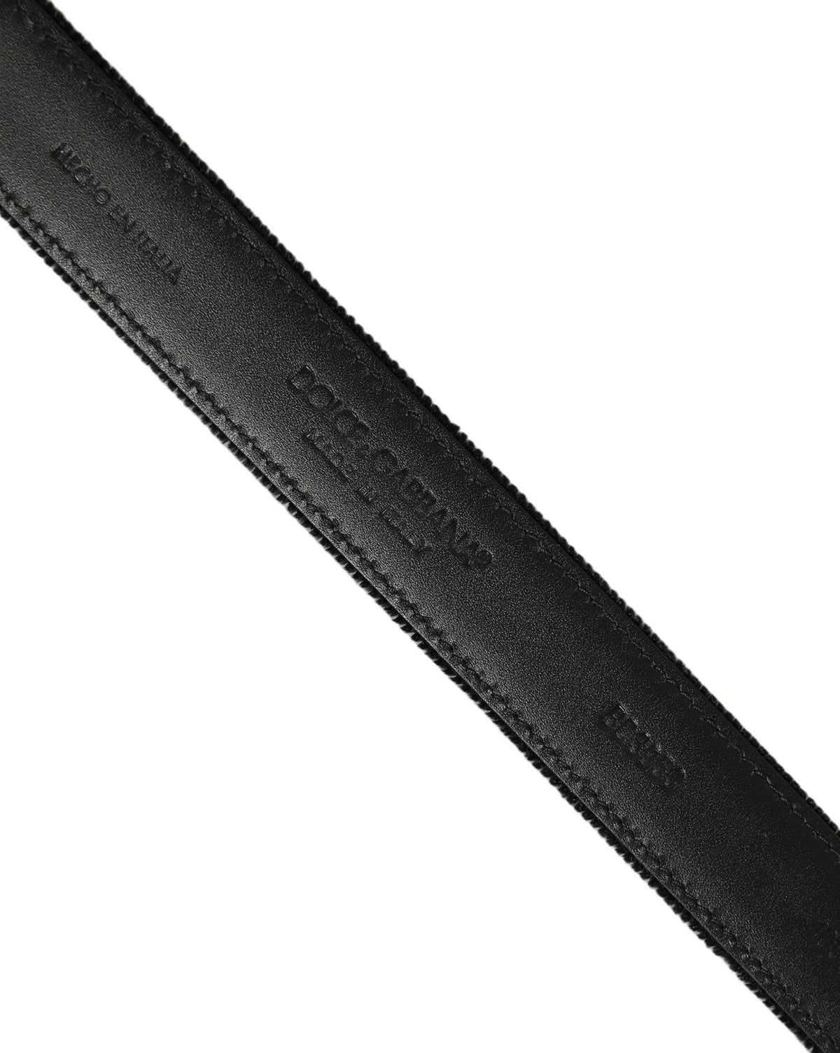 Dolce & Gabbana Black Cotton Metal Buckle Classic Men Belt