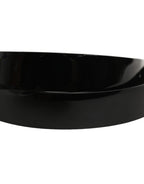 Dolce & Gabbana Black Classic Leather Silver Tone Buckle Belt