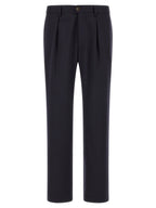 Incotex Blue Polyester Dress Pants