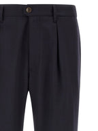 Incotex Blue Polyester Dress Pants