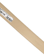 Dolce & Gabbana Beige Leather Silver Tone Metal Buckle Belt