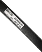 Dolce & Gabbana Black Fabric Leather Barcode Silver Buckle Belt
