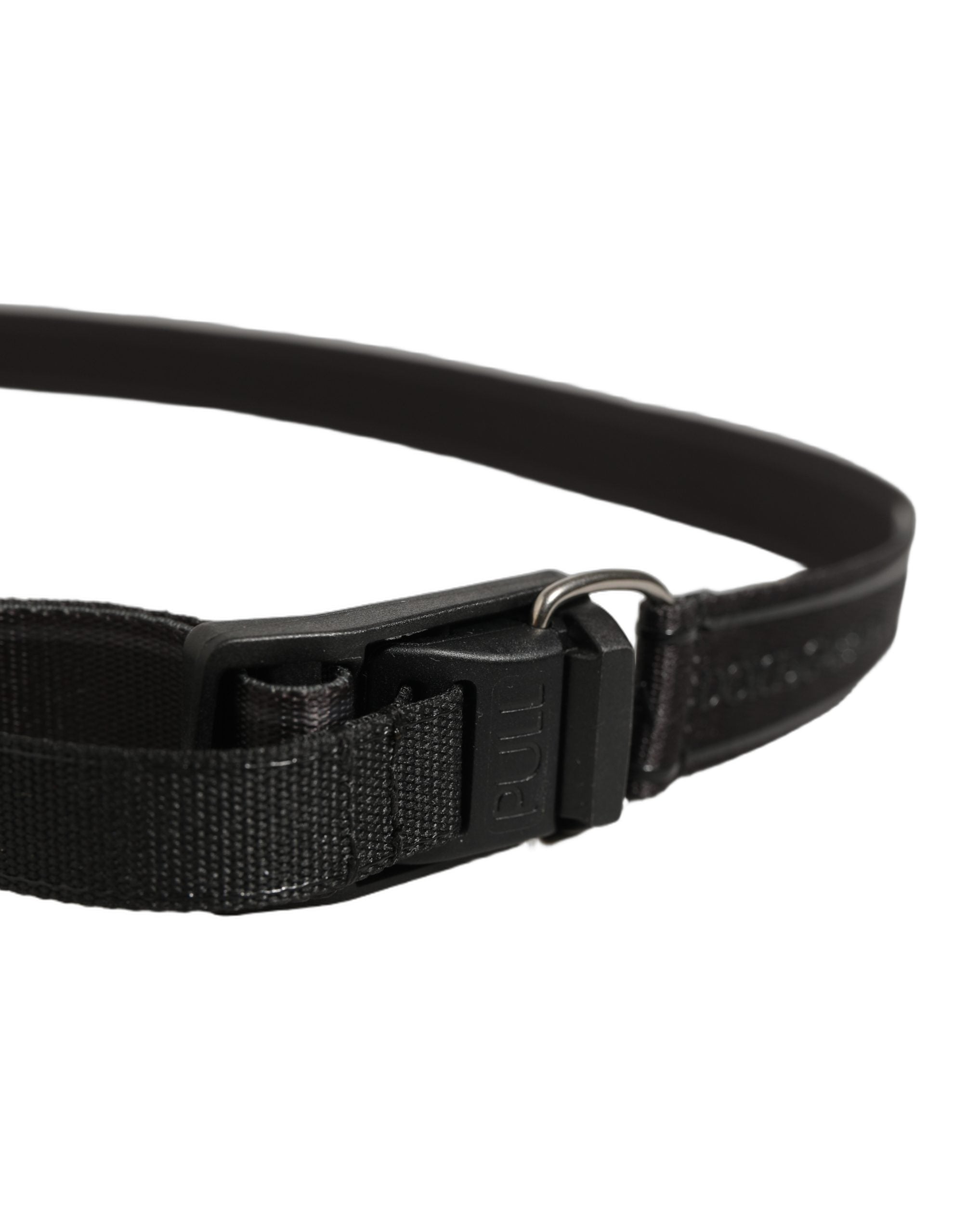 Dolce & Gabbana Men Black Nylon Webbing Plastic Buckle Belt