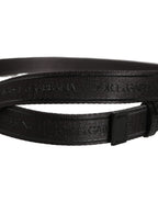 Dolce & Gabbana Men Black Nylon Webbing Plastic Buckle Belt