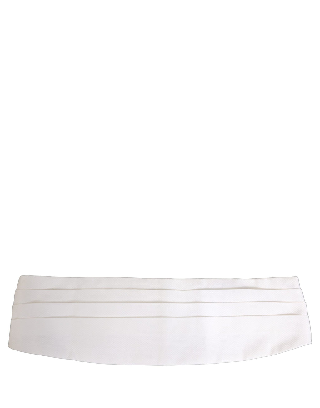 Dolce & Gabbana White Men Wide Waist Belt Cotton Cummerbund