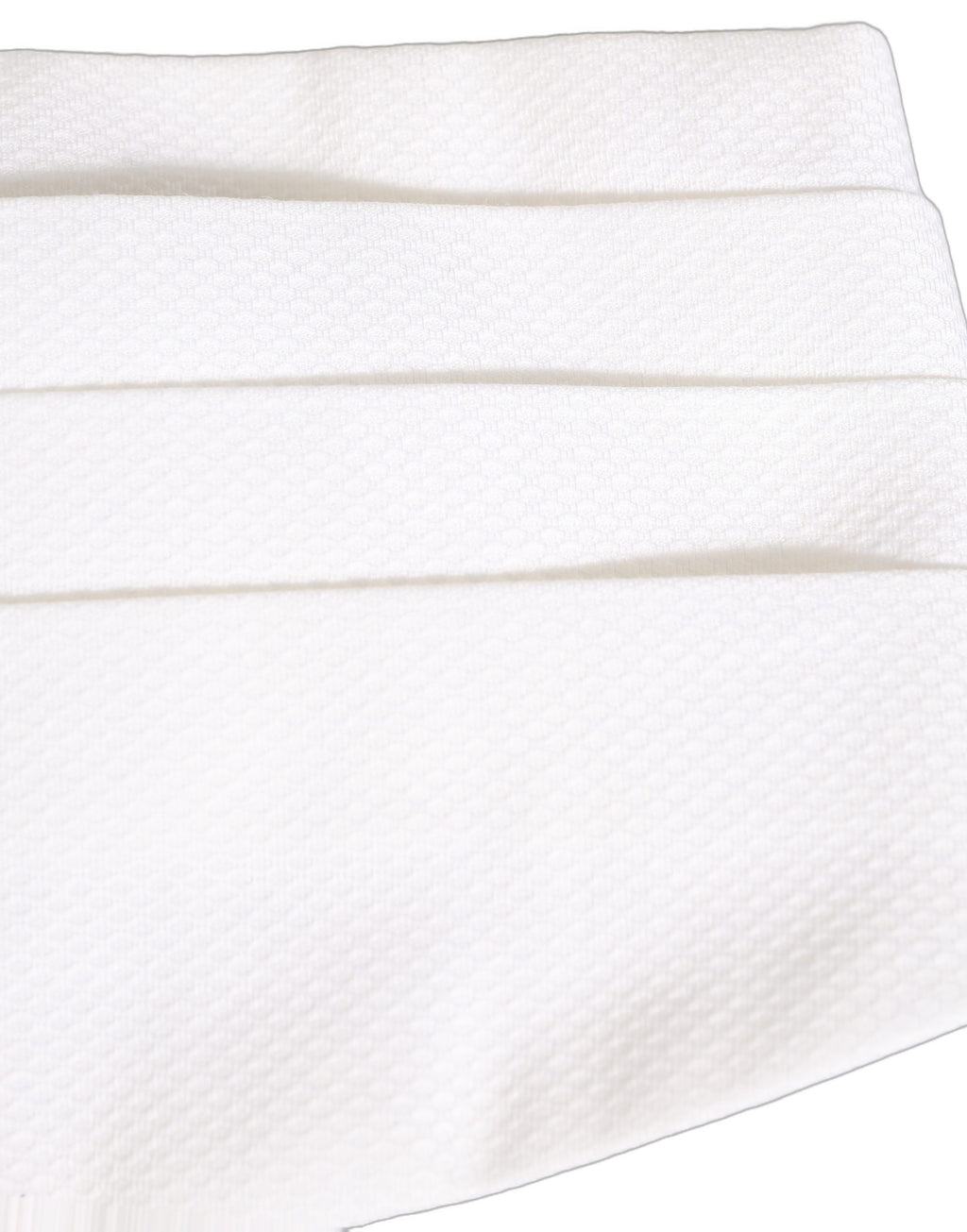 Dolce & Gabbana White Men Wide Waist Belt Cotton Cummerbund