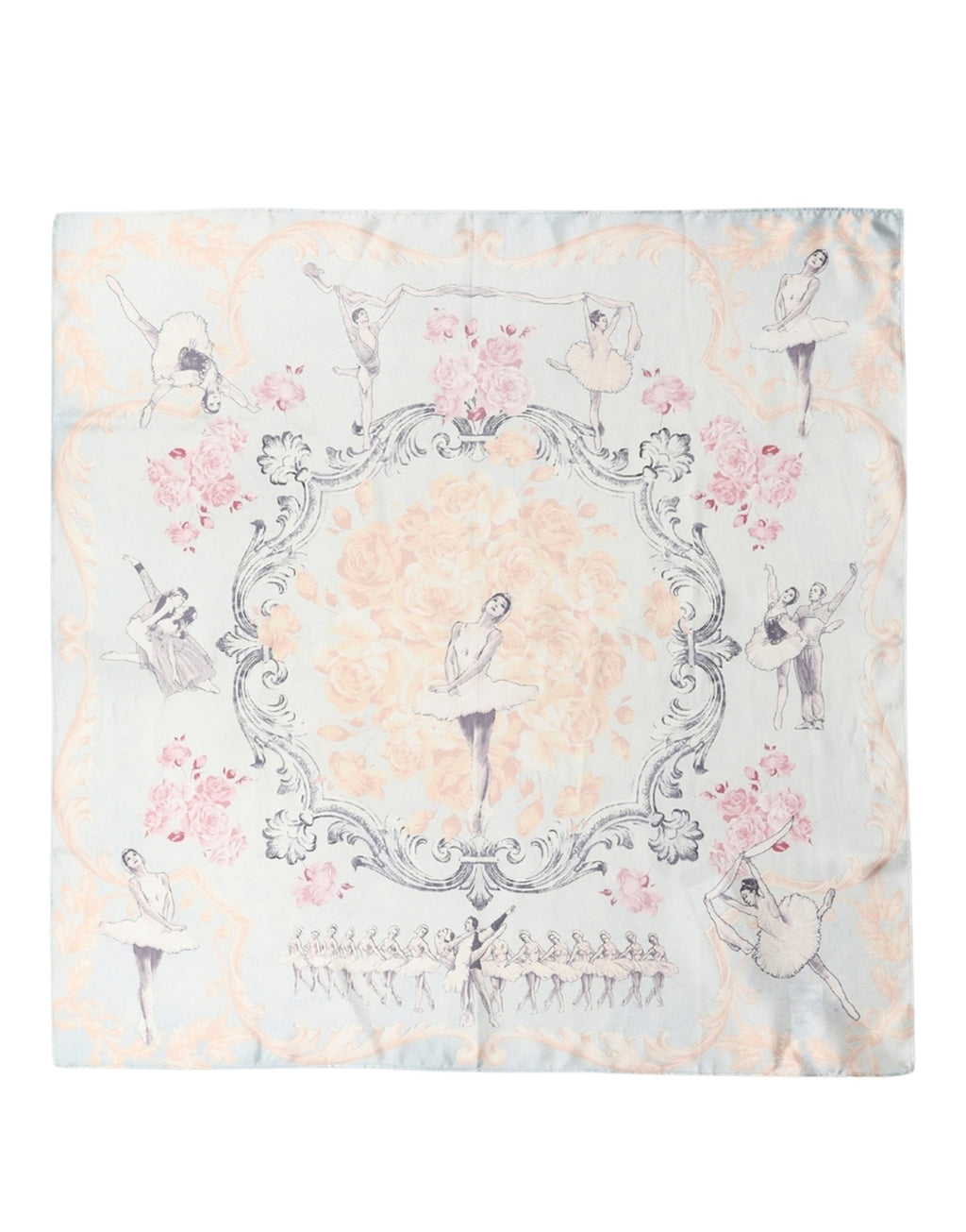 Dolce & Gabbana Men Multicolor Ballerina Floral Foulard Scarf