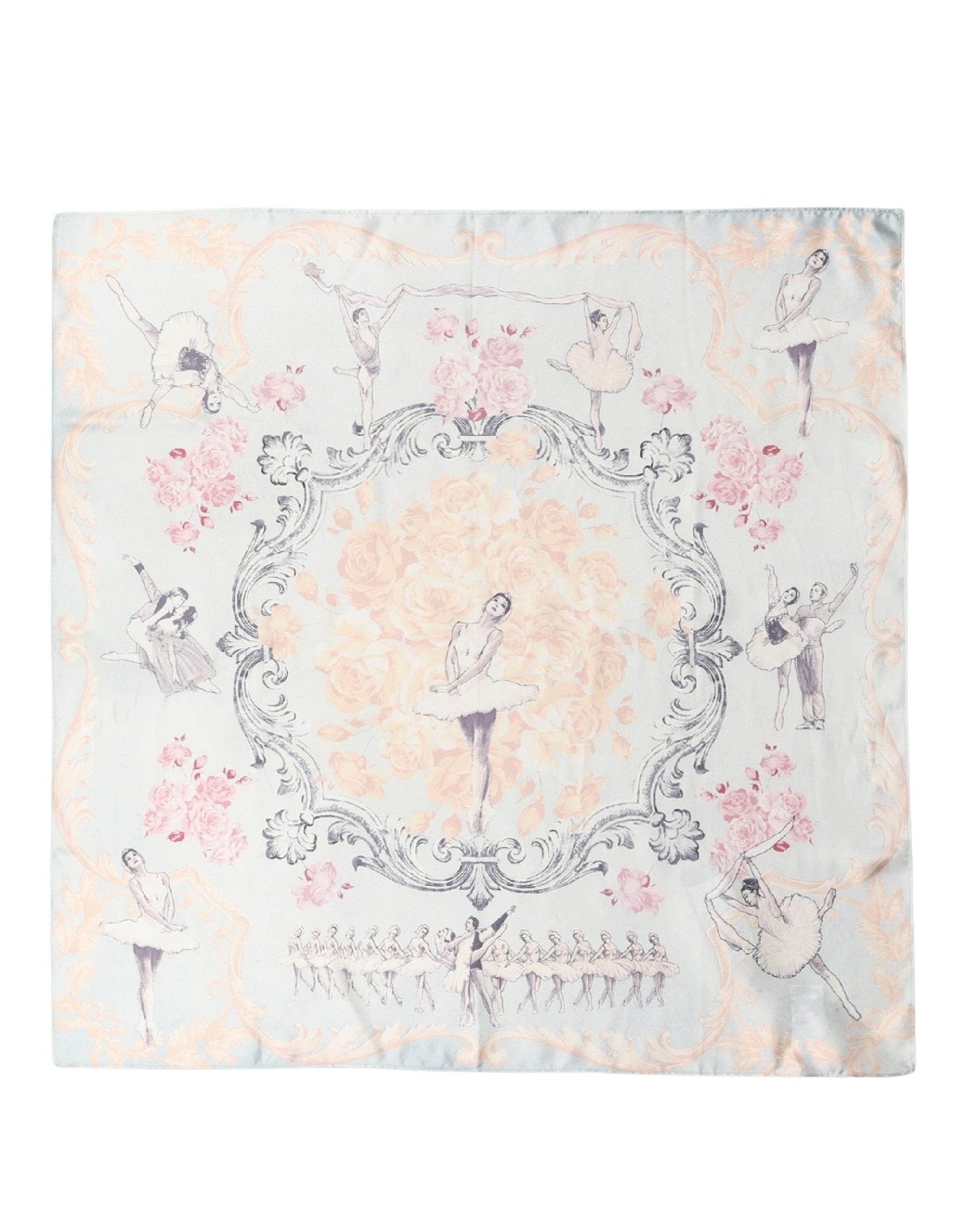 Dolce & Gabbana Men Multicolor Ballerina Floral Foulard Scarf
