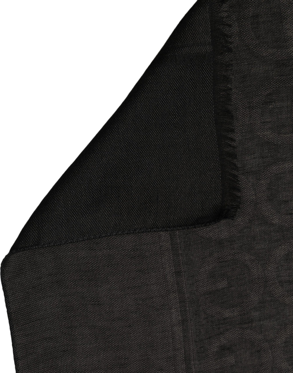 Dolce & Gabbana Black DG Logo Fringed Edge Lace Stole Scarf