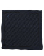 Dolce & Gabbana Dark Blue Silk Pocket Square Foulard Scarf
