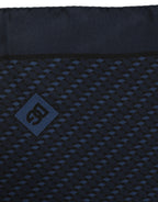 Dolce & Gabbana Dark Blue Silk Pocket Square Foulard Scarf