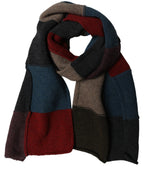 Dolce & Gabbana Multicolor Patchwork Knitted Foulard Scarf