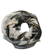 Dolce & Gabbana Men Multicolor King of Hearts Square Foulard Scarf