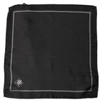 Dolce & Gabbana Black Polka Dot Pocket Square Foulard Scarf