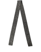Dolce & Gabbana Black White Herringbone Tweed Shawl Scarf