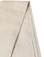 Dolce & Gabbana Men Cream Satin Silk Fringed Neck Shawl Scarf