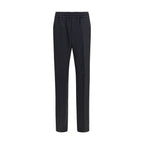 Versace Black Wool Oves Aries Dress Pants