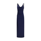 Versace Blue Viscose Casual Dress